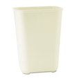 Rubbermaid Commercial 10 gal Rectangular Trash Can, Beige, Open Top, Fiberglass FG254400BEIG